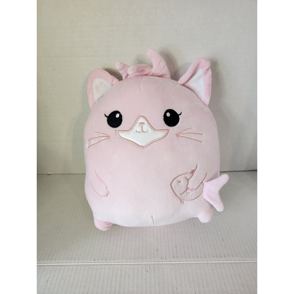 Pink Cat Squishy Plush Toy Super Soft Cute Squishmallow Style